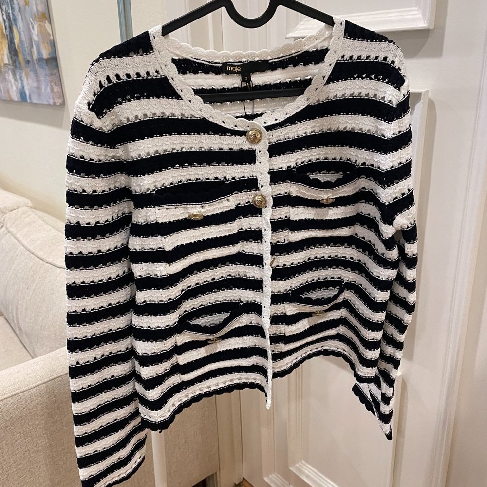 Maje striped cardigan (Retail: $385)